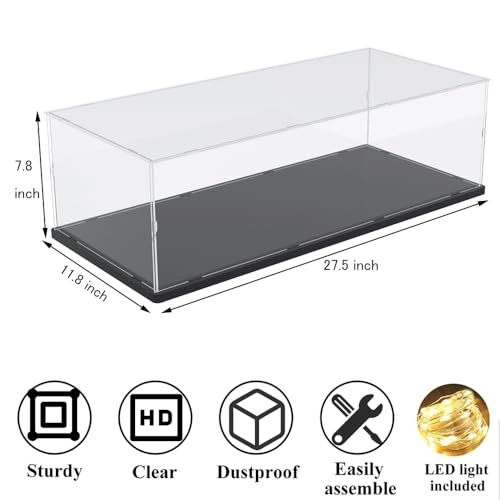 Acrylic Display Case - 1:8 scale Lego 42083 42096 42056