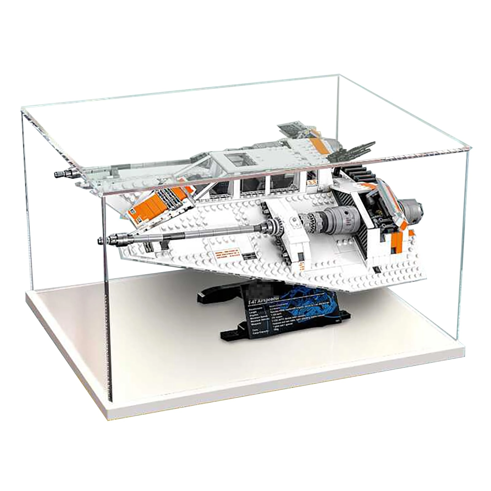 China Acrylic display box - 45 x 35 x 25 cm White Base