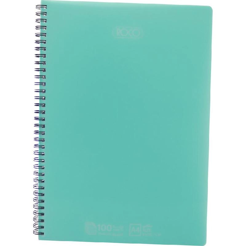 Notebook 19 X 26 cm Spiral - Grid 100 Sheets
