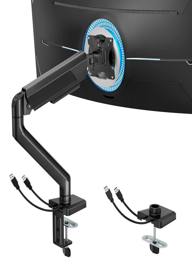 ARES WING Heavy Duty Single Monitor Arm - Single 17"-40" 75/100