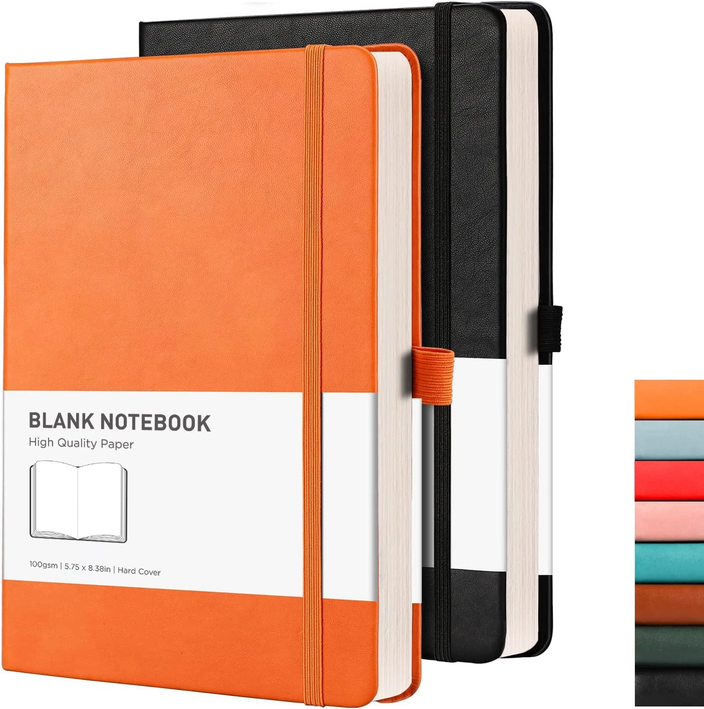 Blank Notebook A5 Hardcover - Blank 96 Sheets