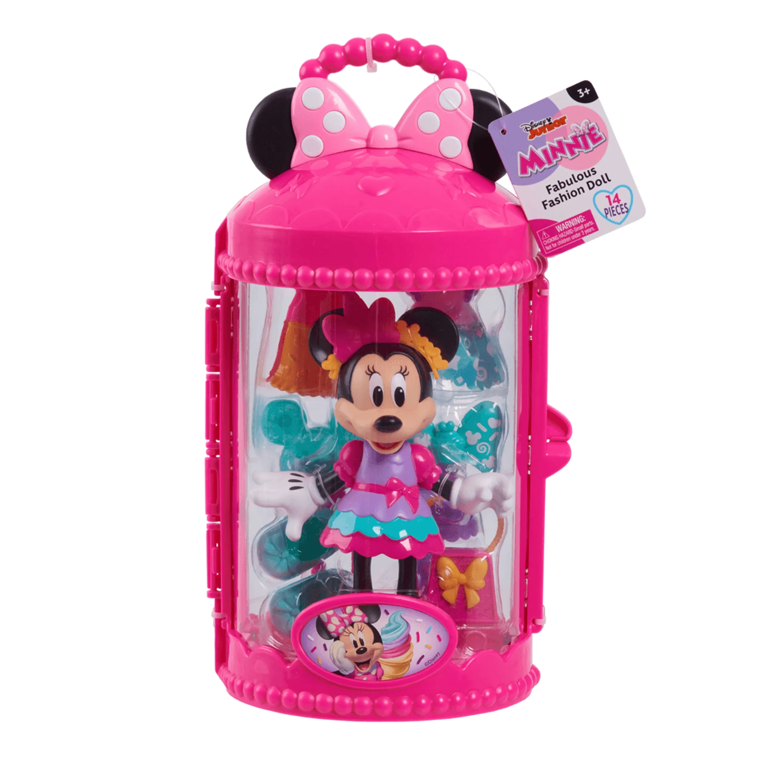 Minnie Mouse Fabulous Fashion Doll - 6-inch 14-Piece Ages 3+
