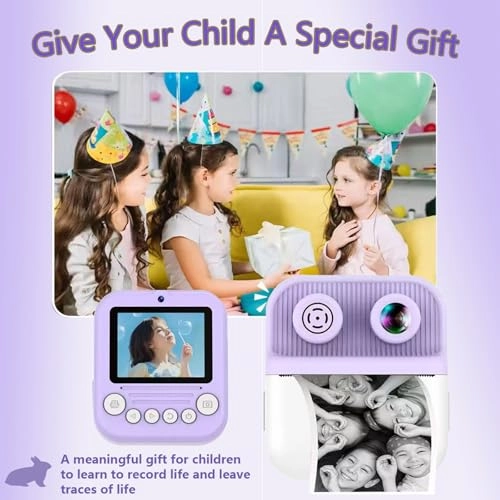 Kids Digital Camera With Instant Print - 48MP 1080P