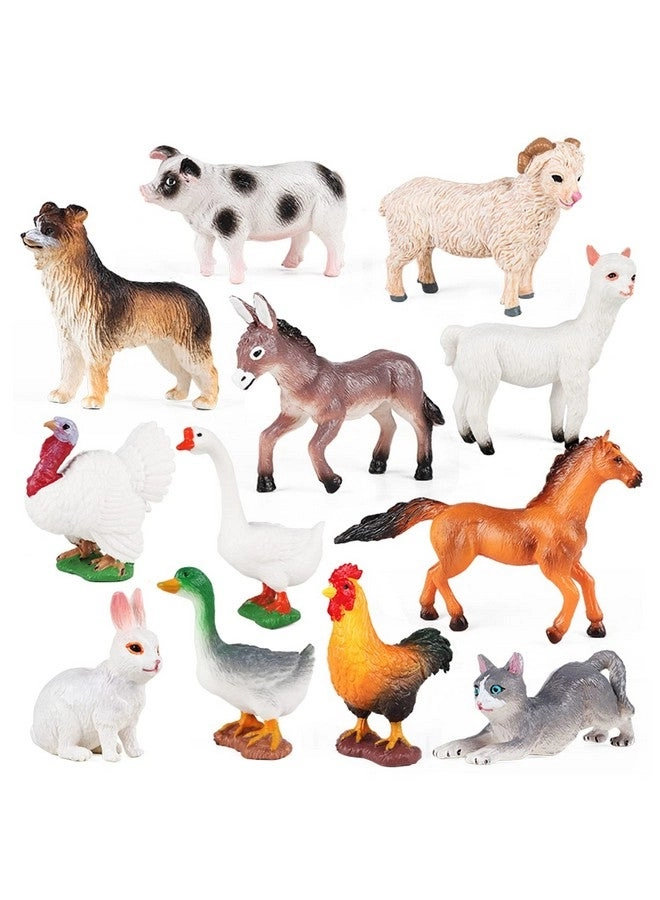Sienon Farm Animal Figures 12 pcs