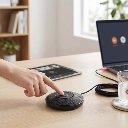 USB Computer Microphone USB+3.5mm-Mini-Jack Microphone