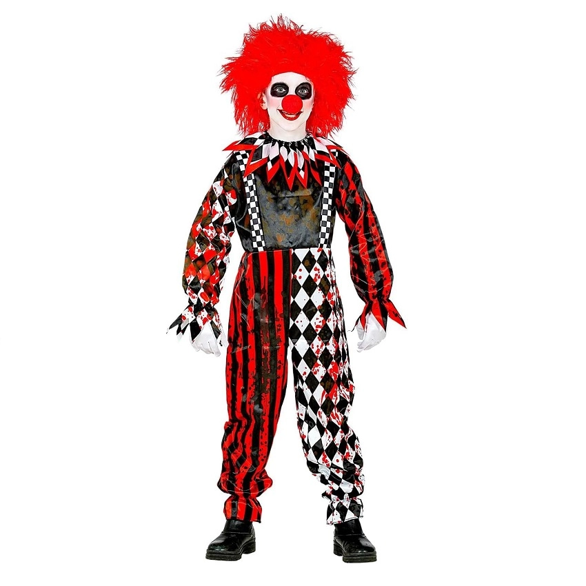 WIDMANN Horror Clown Jumpsuit Collar - Pack of 1 Suitable for 11 years & above XL