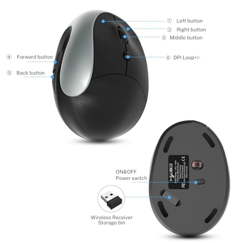 Vertical Mouse - Wireless