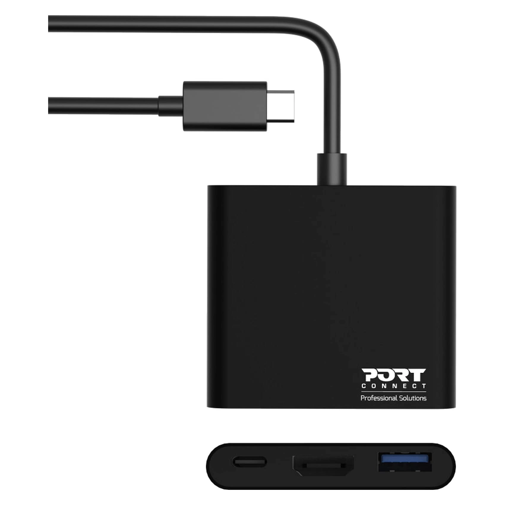 Port Designs USB-C Mini Dock With HDMI - 4K Gigabit Ethernet USB 3.0