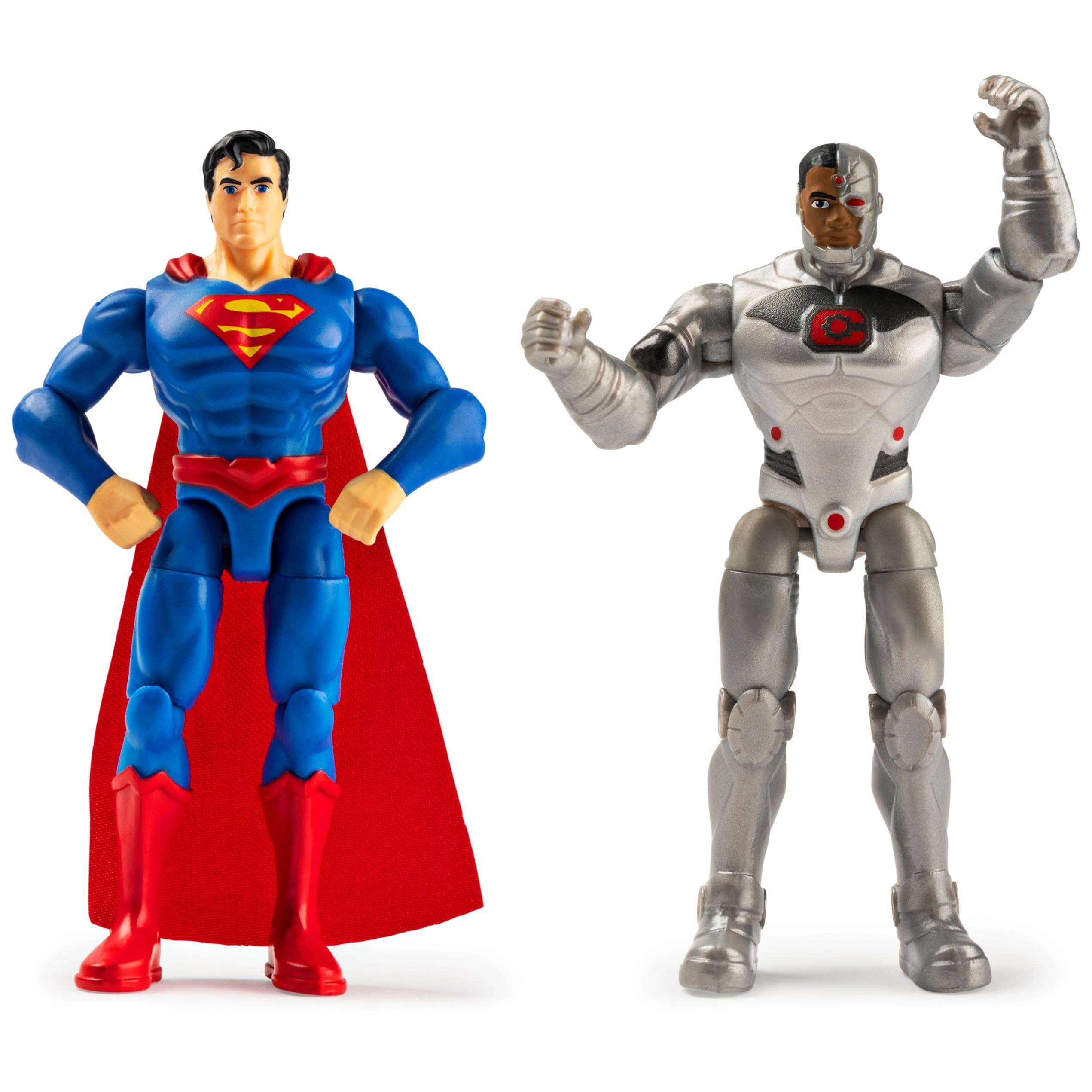 Spin Master SUPERMAN - 4-Inch + CYBORG - 4-Inch - DC Comics