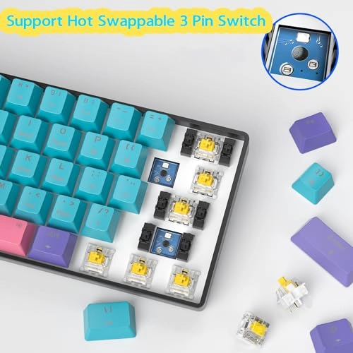 60% Wireless Mechanical Keyboard -  Wired/Wireless
