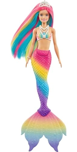 Barbie Dreamtopia Rainbow Magic Mermaid Doll - Water-Activated Color Change Ages 3+