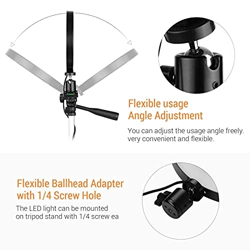 Ring Light LED - 6" Tripod 3 Light Modes