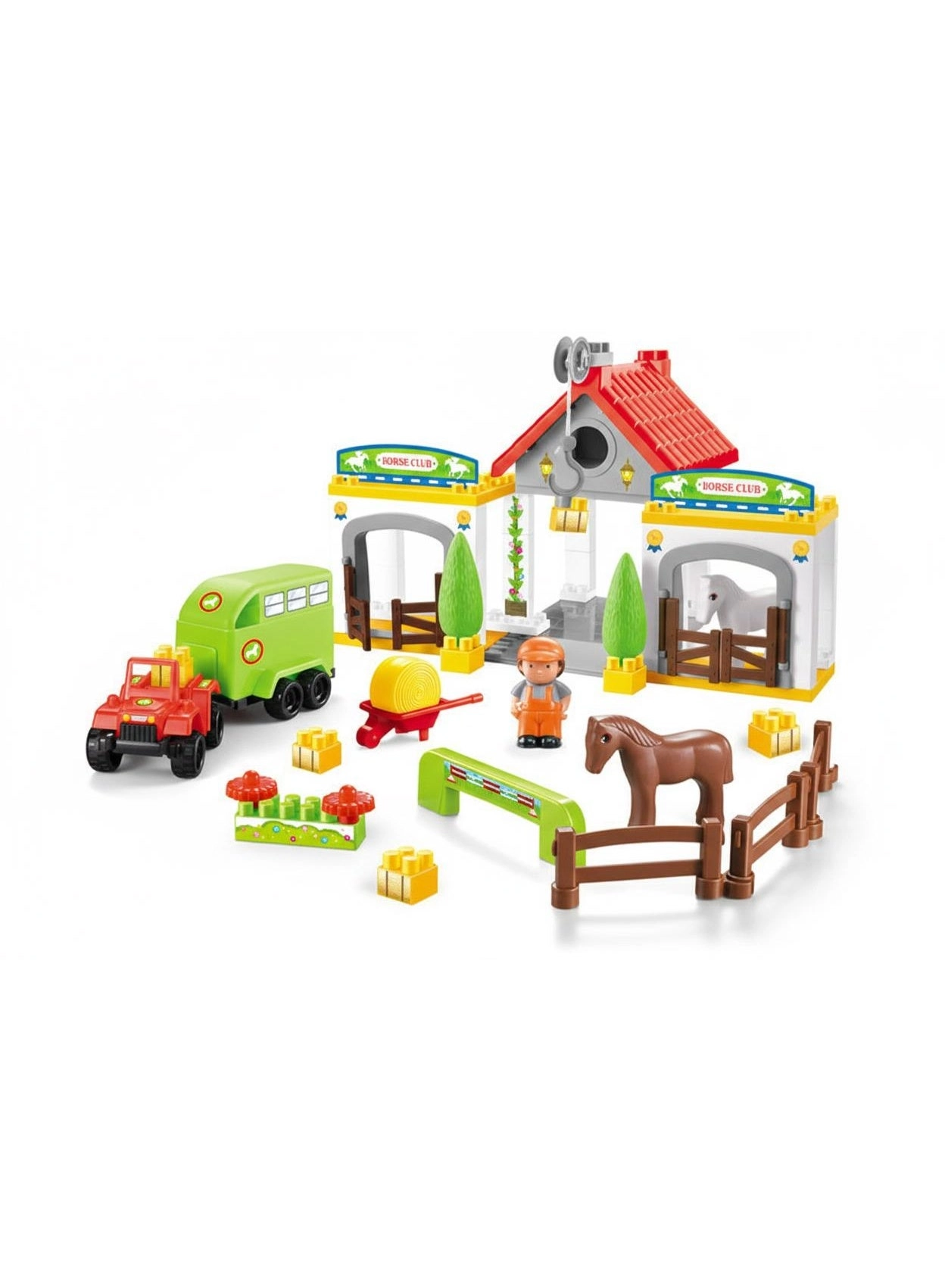 Toyland Horse Club Farm Building Blocks Playset - 85pcs