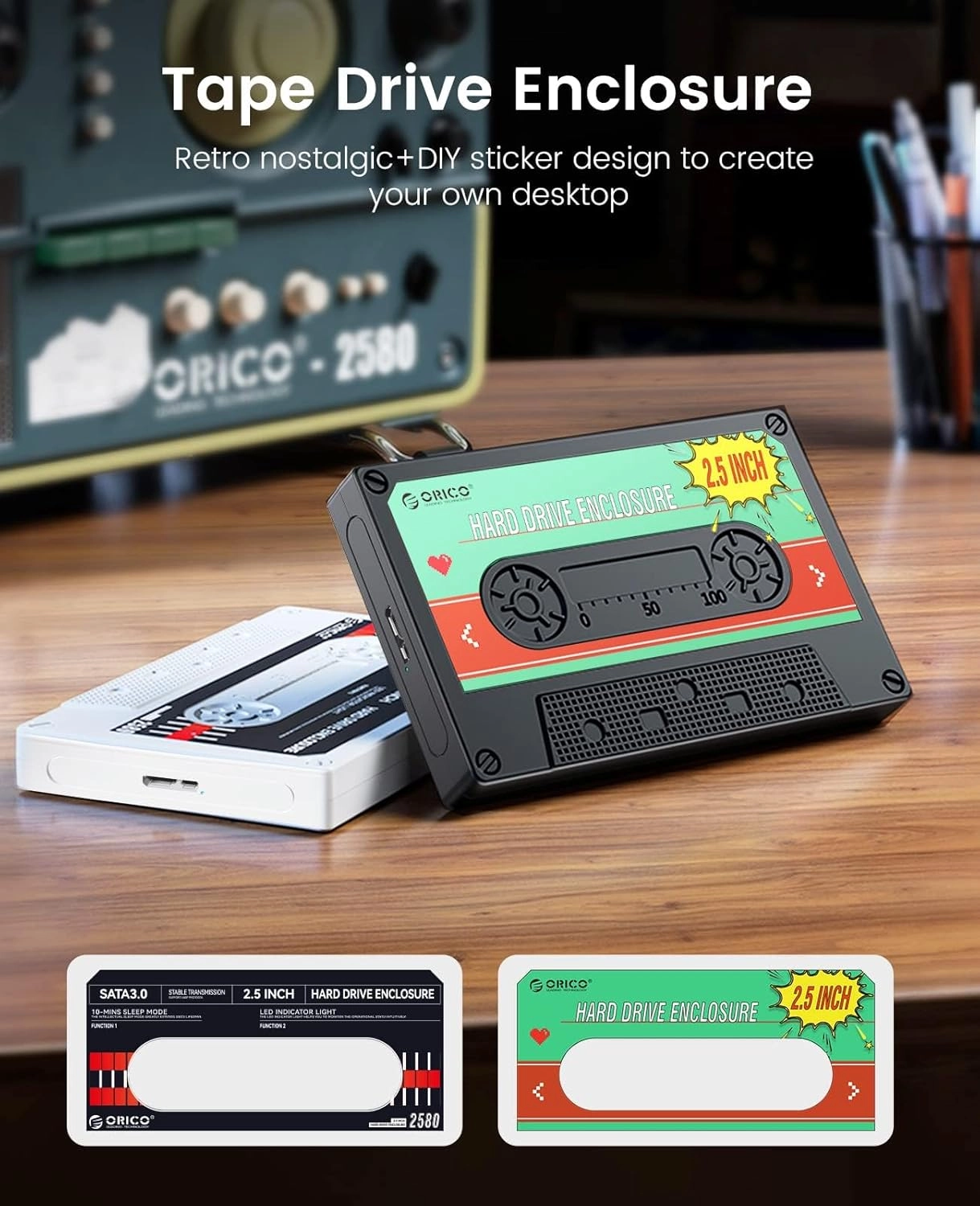 Hard Drive Enclosure - USB 3.0 with UASP SATA I/II/III 2.5inch