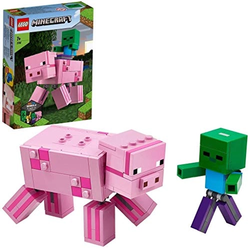 Minecraft BigFig Pig and Baby Zombie Character (21157)