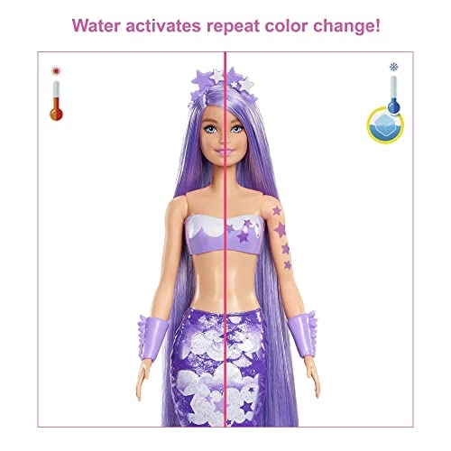Barbie Color Reveal Rainbow Mermaid Series - 7 piece(s) Plastic