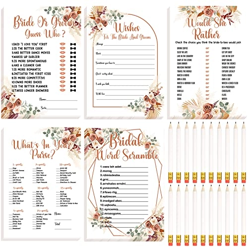 Bridal Shower Game - 145 Pieces