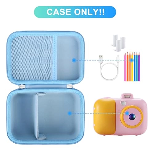 Kids Instant Print Camera Case - 14.76 x 12.09 x 9.27 cm GOPIUPIU / PROGRACE / GKTZ / ASIUR Hard Shell