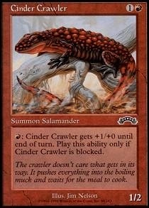 Magic: the Gathering Cinder Crawler - Exodus Common Red