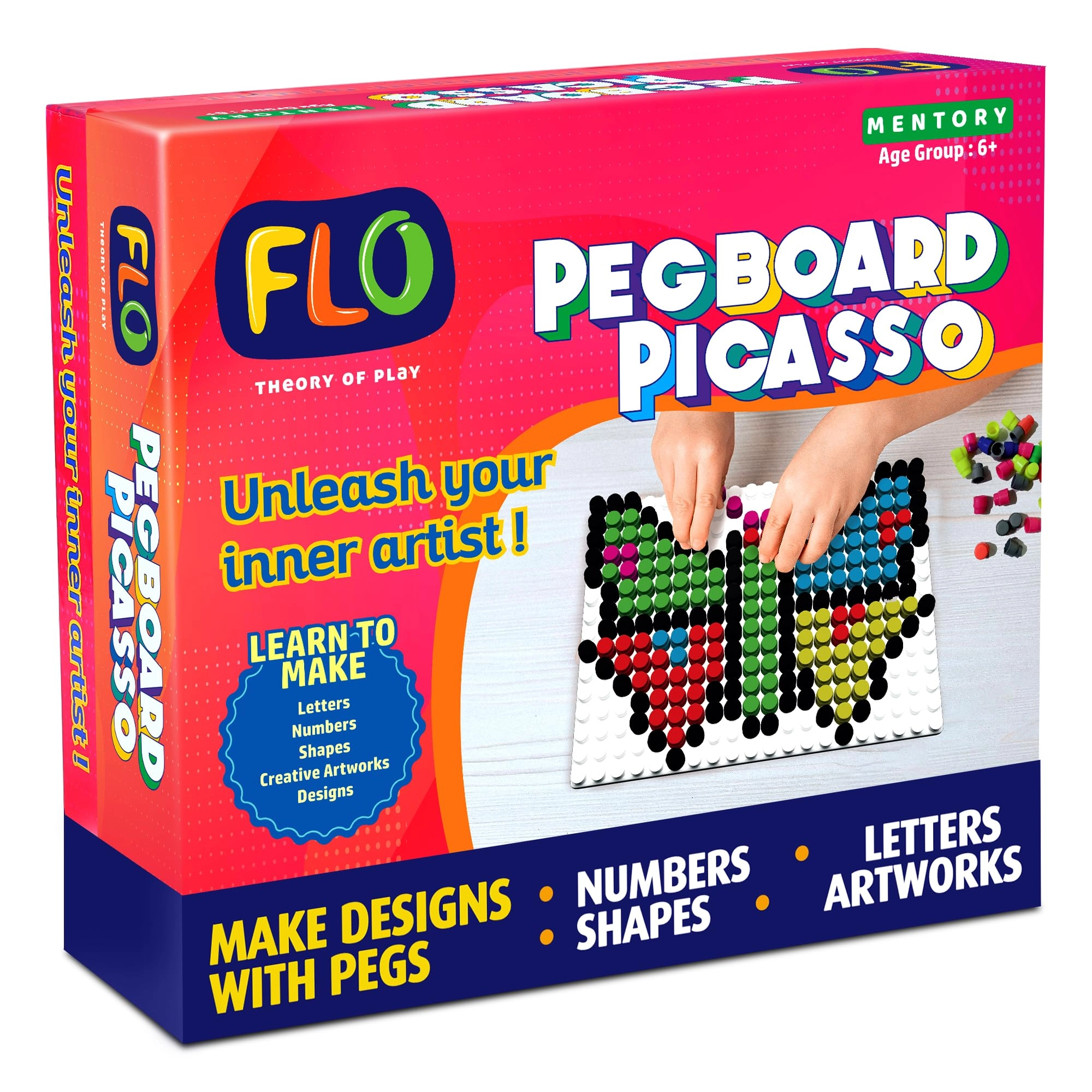 RUDRA EDTECH PVT LTD Pegboard Picasso - 5+ Years 600 pieces