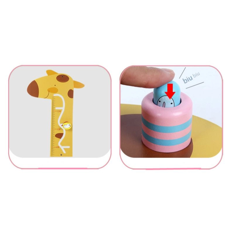 Wooden Activity Puzzle Wall Game Giraffe - Suitable for 12-3 years