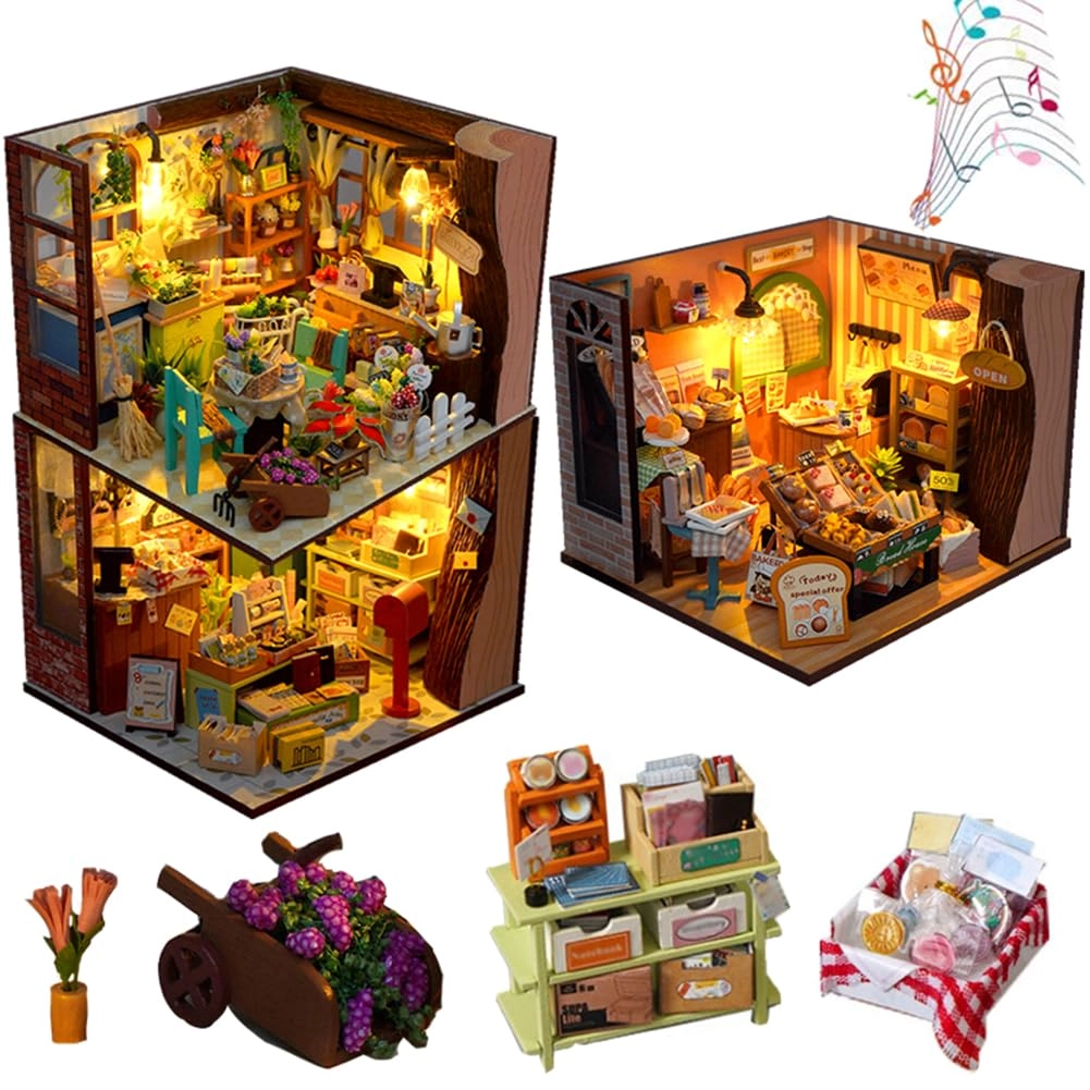 DIY Miniature House Kit - Bakery Shop
