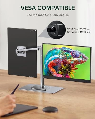 2.5K QLED Portable Monitor - 2560x1600 16"