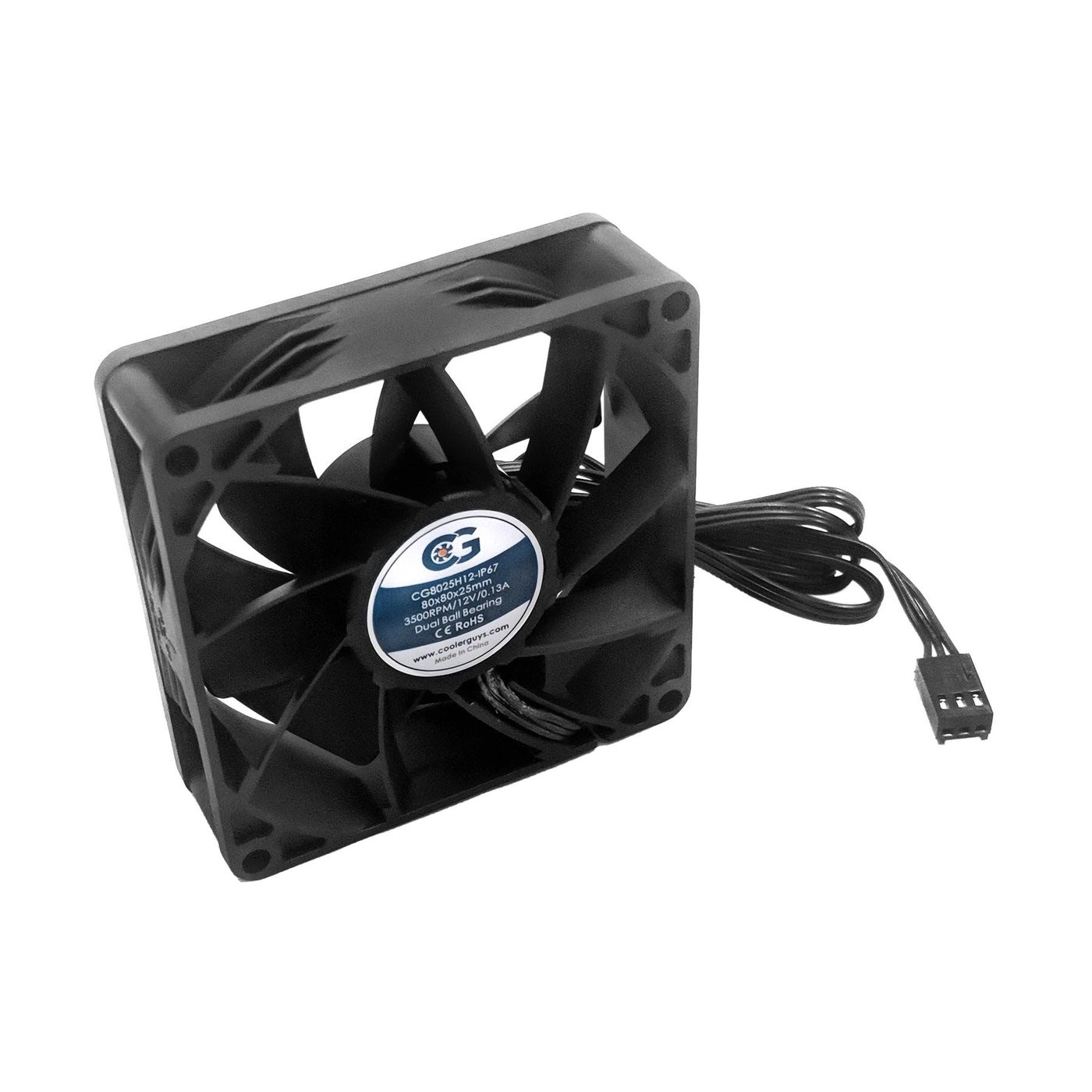 Fan - 12vDC IP67 80x25mm