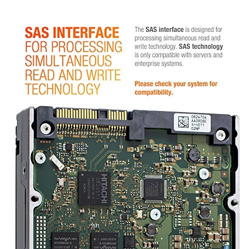 (Renewed) Ultrastar 15K600 3.5" 15Krpm 64MB SAS 6Gb/s (HUS156060VLS600) - 600GB