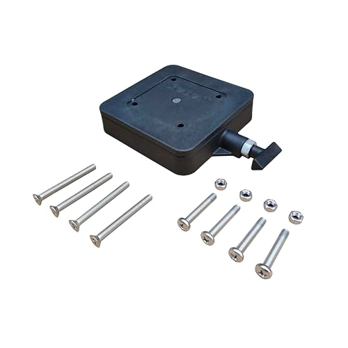 Low-Profile Swivel Mounting Base - Black Nylon Aluminum