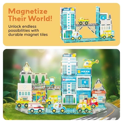 Metro City Magnetic Marvels Playset - 50pcs