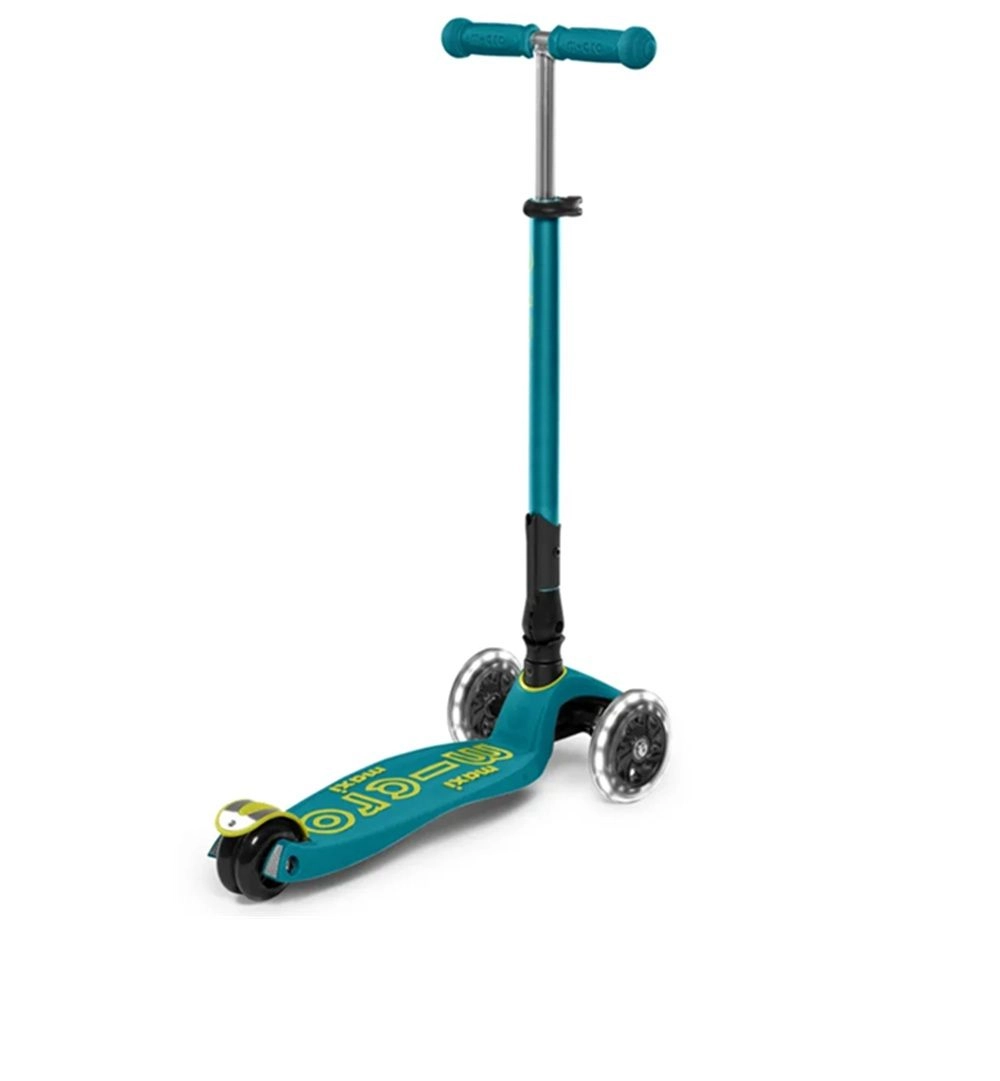 Maxi Deluxe 3-Wheel Kick Scooter – 120/80 mm LED Foldable