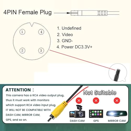 Rear View CCD Camera - Night vision 720p