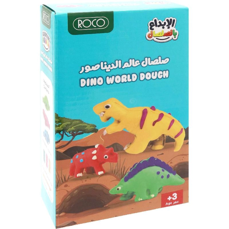 Roco Silly Scents Dough - Dino Adventure Mold N Play Activity Pack Modelling Clay/Dough + Accessory