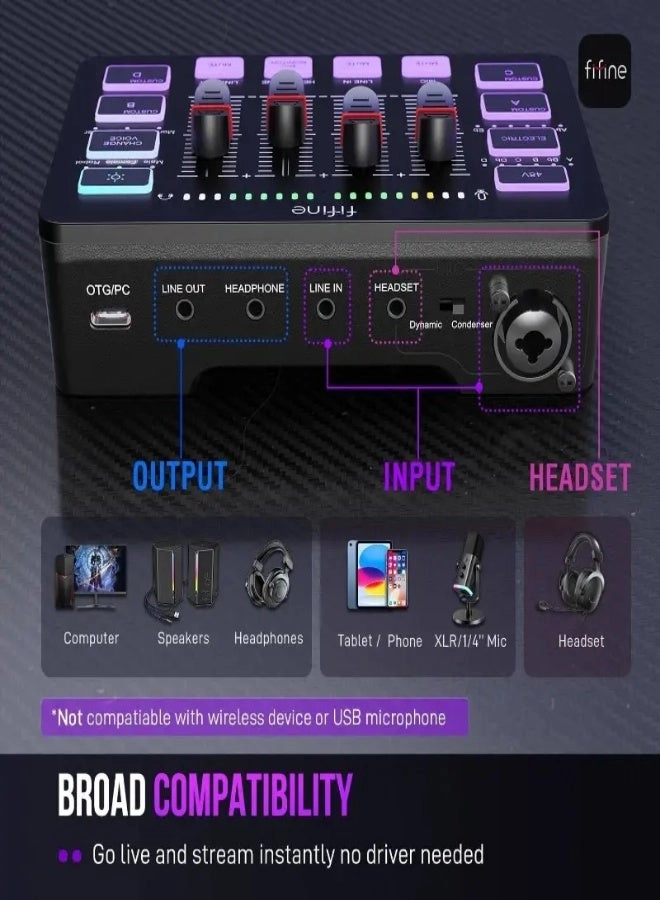 SC3 - XLR 48V Phantom Power RGB Lighting