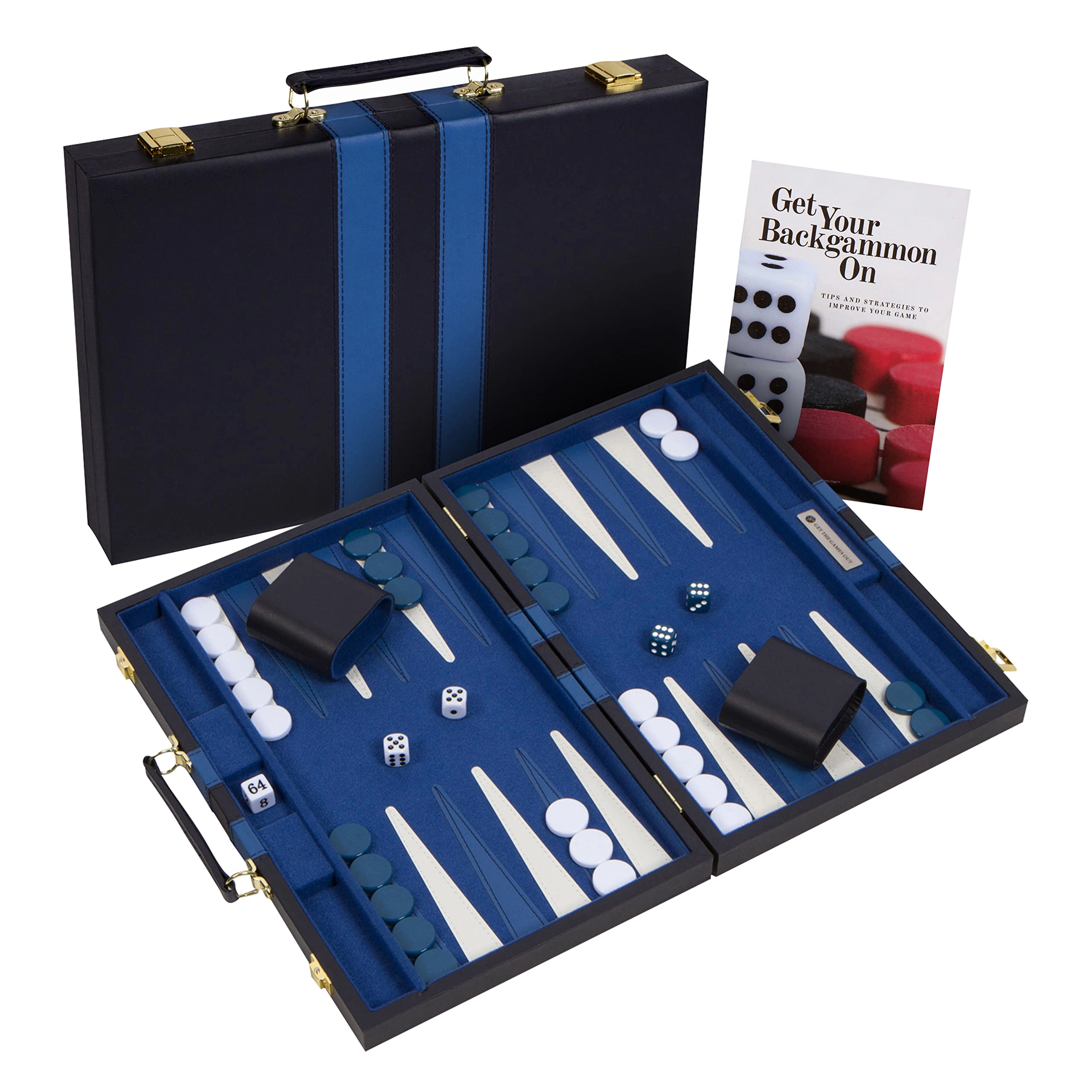 Get The Games Out Backgammon Set - Classic Board Case 2 Player
