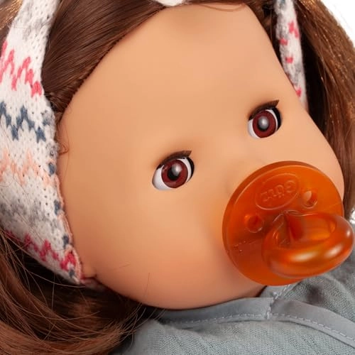 Maxy Muffin Doll - 16.5" Brown Hair Blue Romper Ages 3+