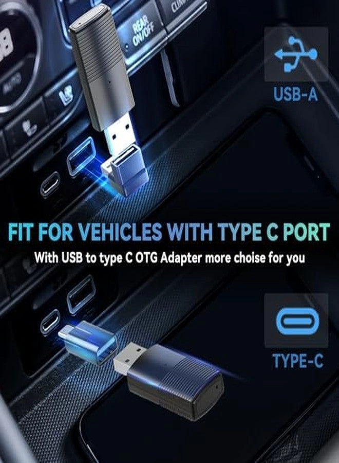 Wireless CarPlay Adapter - Converts Wired to Wireless USB C