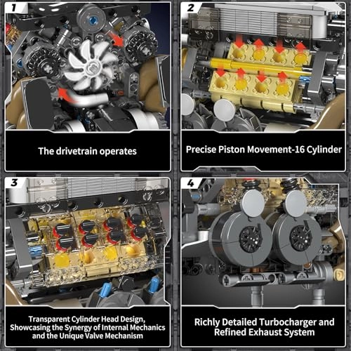 W16 Engine Kit Physical Science - 14 years+ 952 pieces