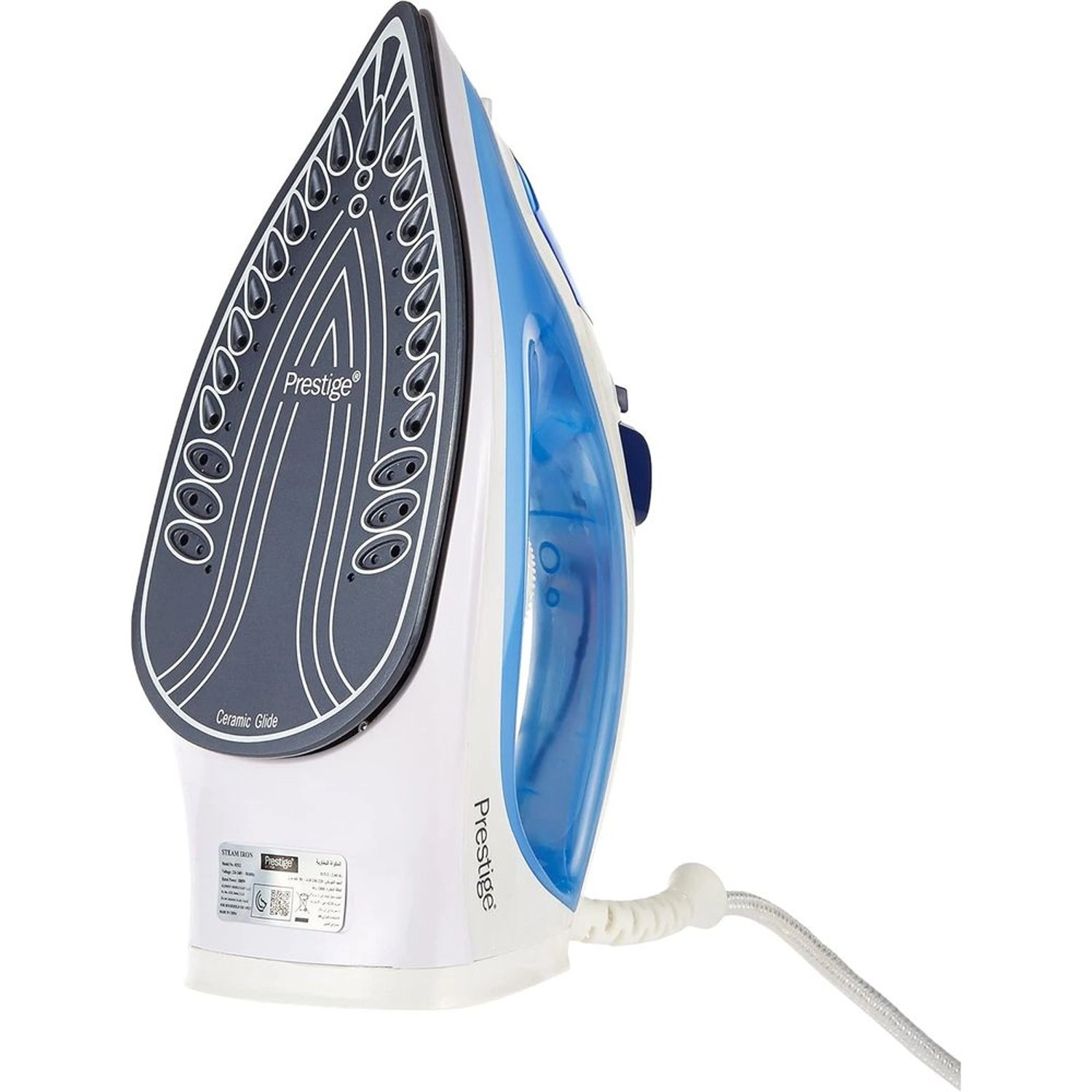 Steam Iron - 1800W Ceramic Soleplate 200 milliliter