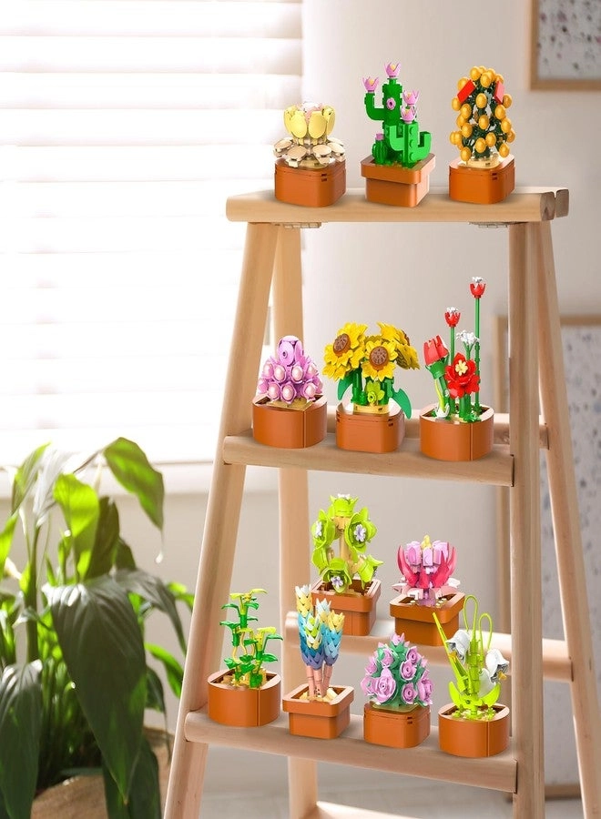 Flowers Succulents Mini Building Set - 1403pcs