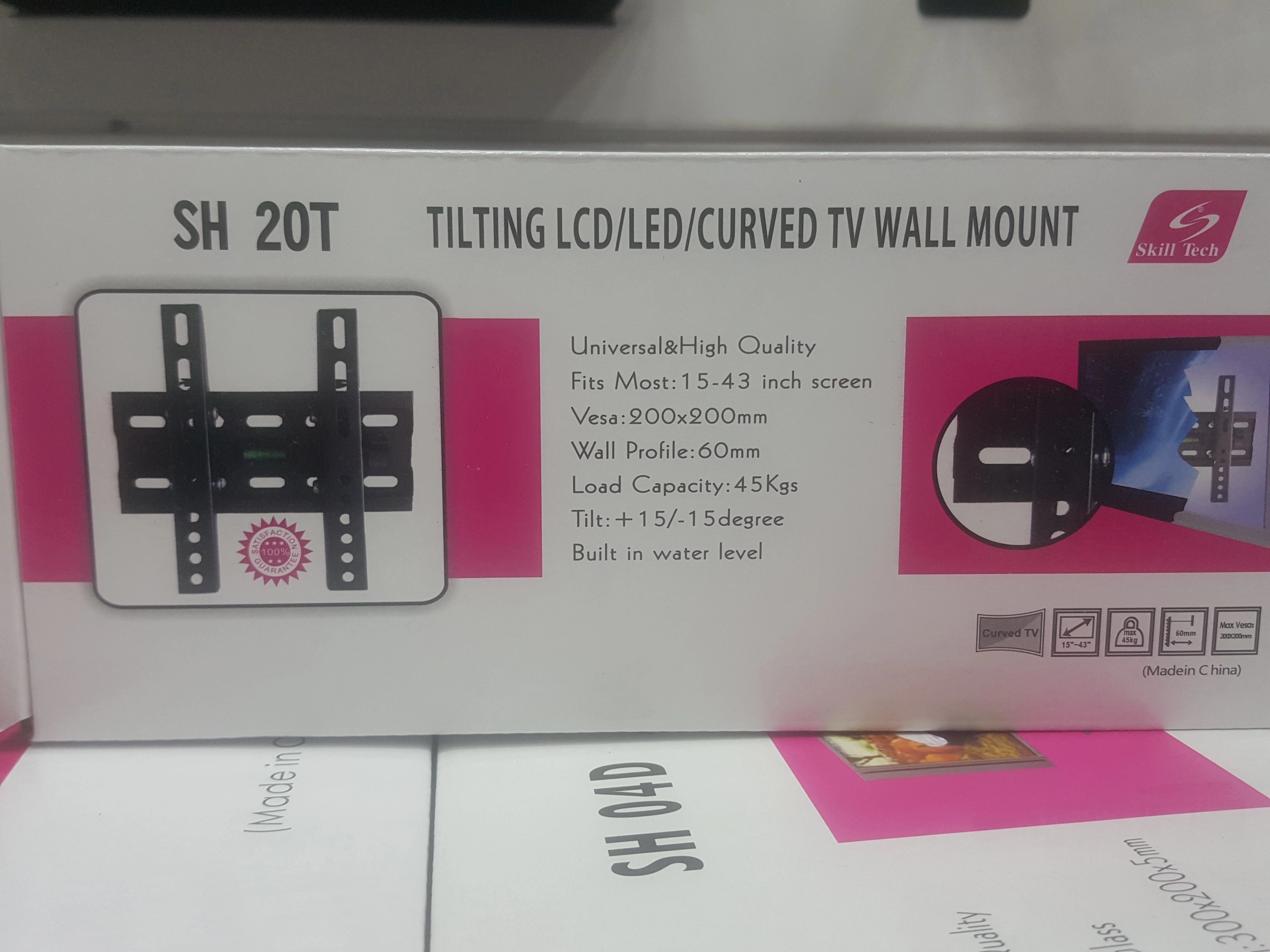 Skill Tech Tilting Wall Mount - 140 Kg 55- 120"