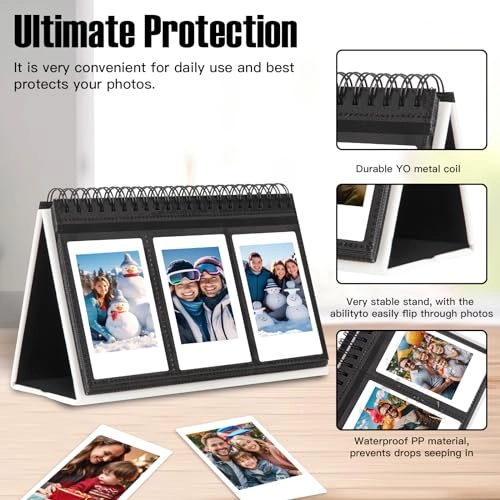 2x3" 96 Pockets Vegan Leather Photo Album