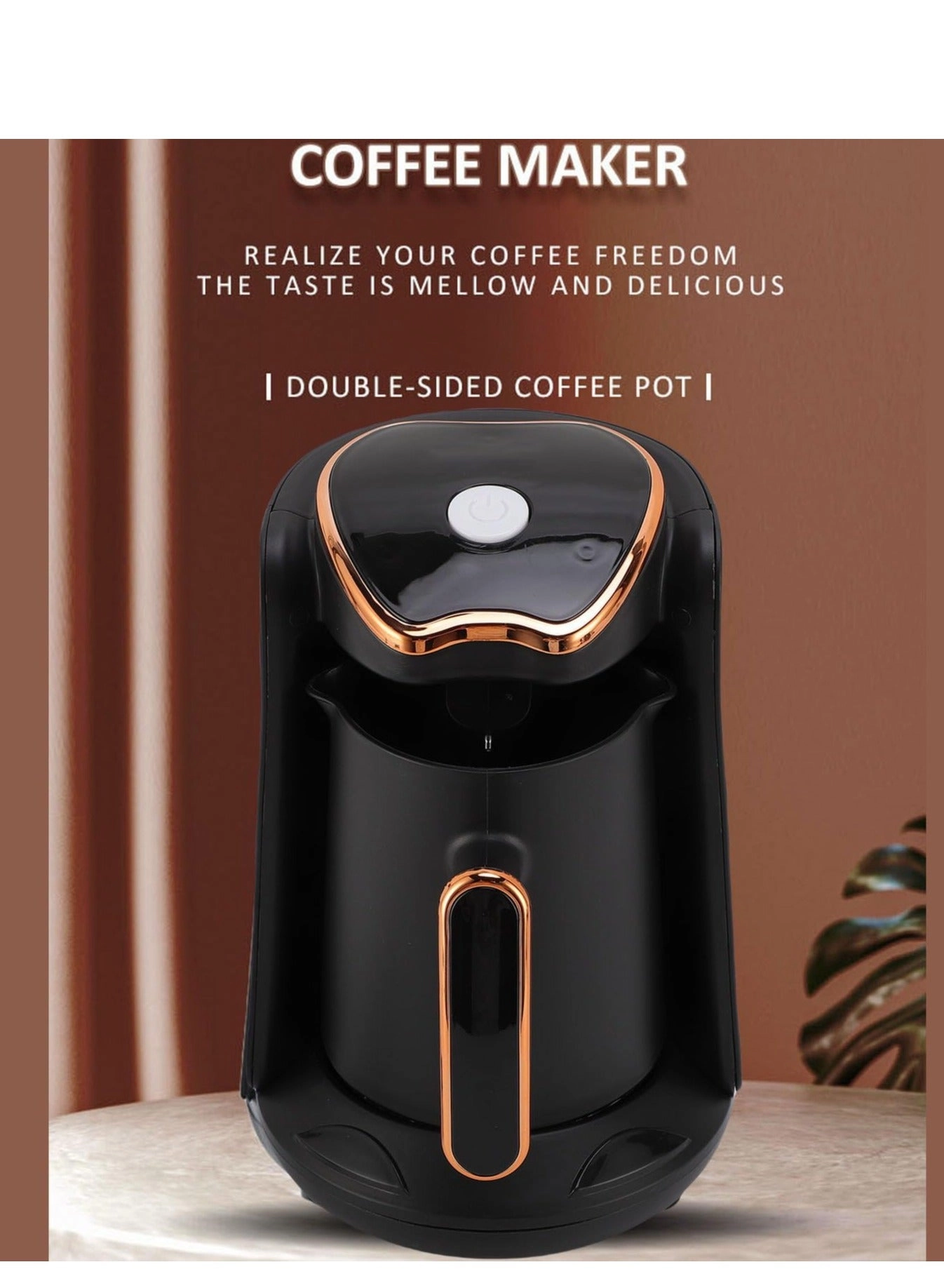 Turkish Coffee Maker - One-Touch Anti-Overflow Dry-burn Protection