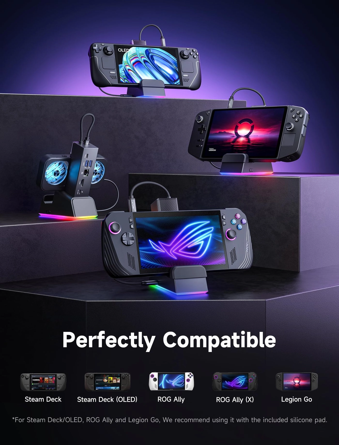 ROG Ally X Dock - ROG Ally X/ROG Ally/Steam Deck/Legion Go