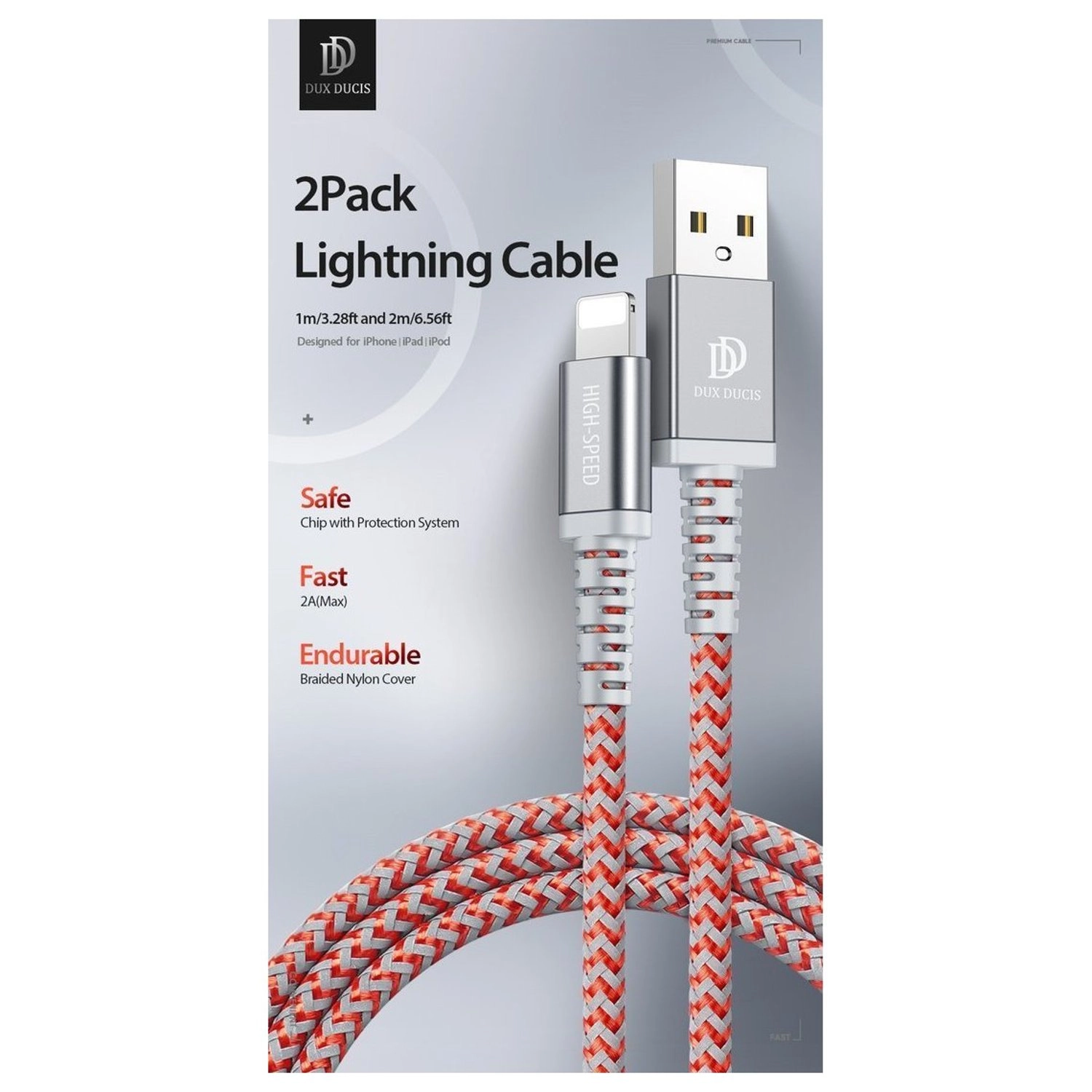 KII-Pro Series Lightning Cable 1m + 2m Bundle