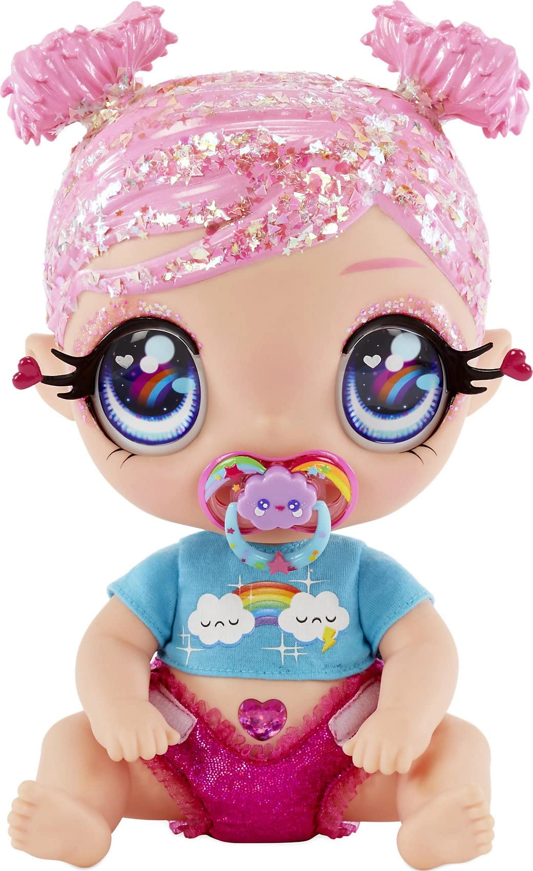 DREAMIA Stardust Baby Doll - 3 Magical Color Changes Pink Hair Rainbow Outfit