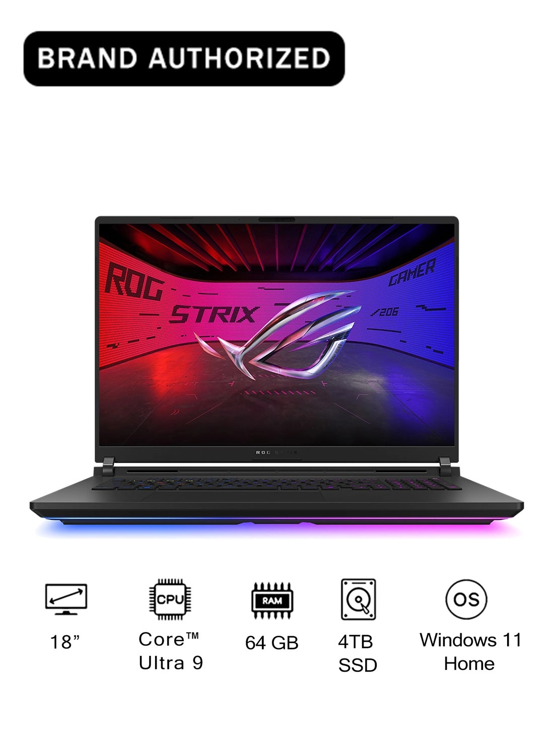 ROG Strix SCAR 18 G835LX-SA047W - 18'' Core Ultra 9 275HX 64GB DDR5 4000GB SSD