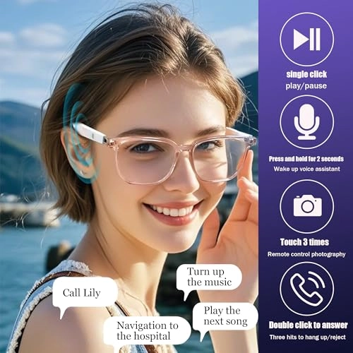 AI Smart Translation Bluetooth Glasses - 140+ languages Bluetooth 5.4