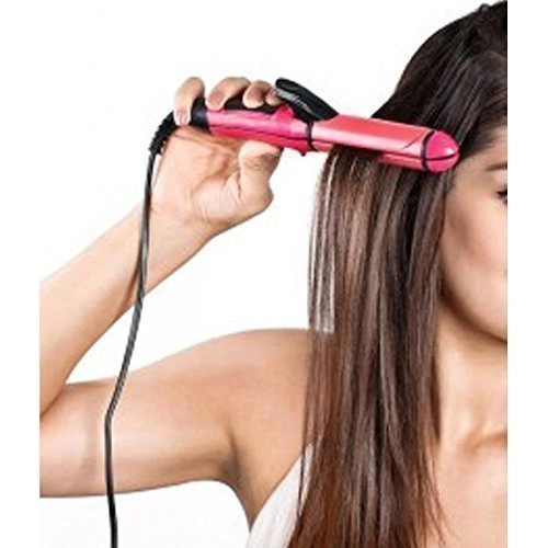 2 in 1 Hair Straightener and Curler - Ceramic Professional
